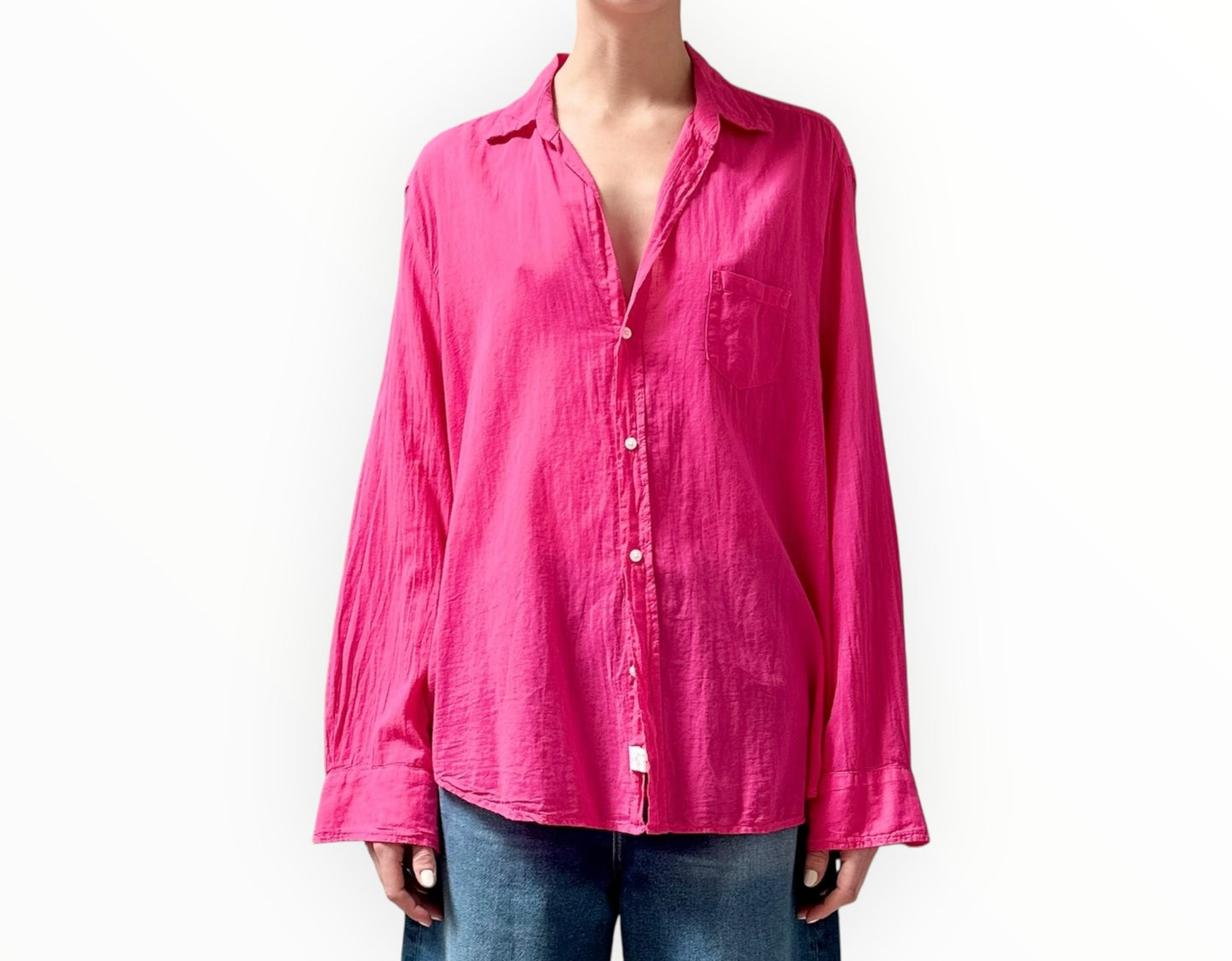 Frank & Eileen Cotton Shirt - Pink - Size L