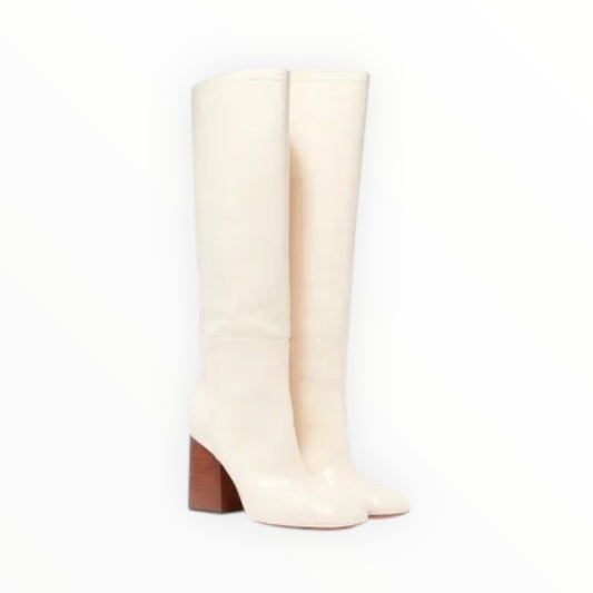 Marni Block Heel Boots - White - Size 40