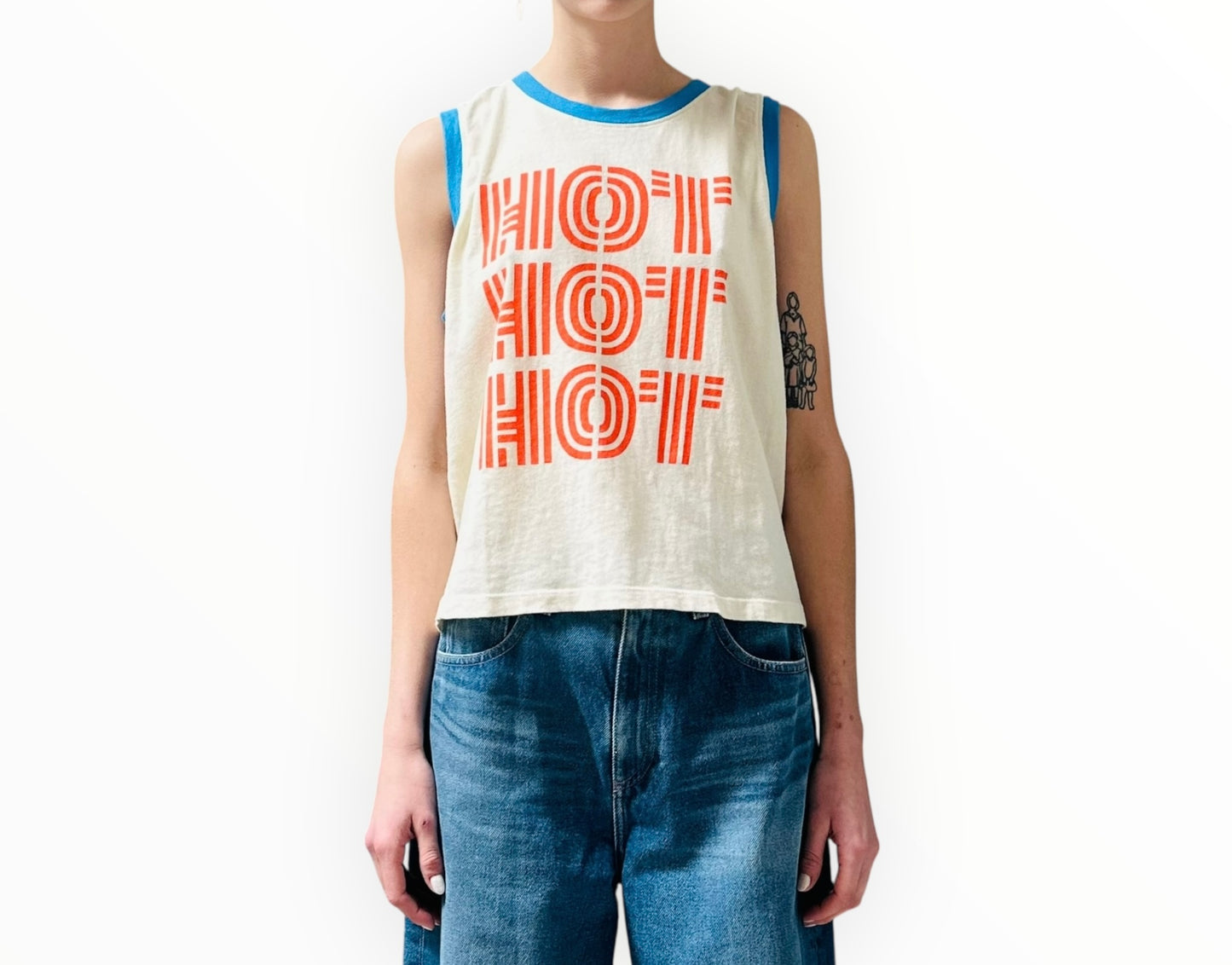Mother 'Enjoy Your Outfit' Tank - Cream - Size L