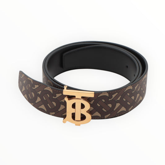 Burberry TB Buckle Belt - Brown - Size 36