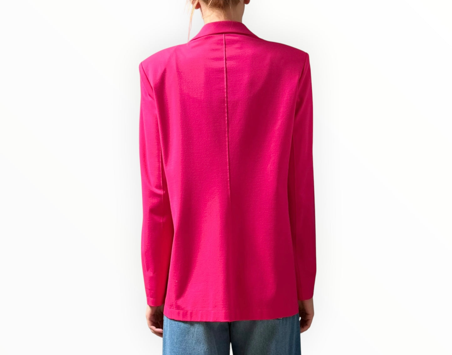 Harris Wharf London Single Breasted Tailored Jacket - Hot Pink - Size 44