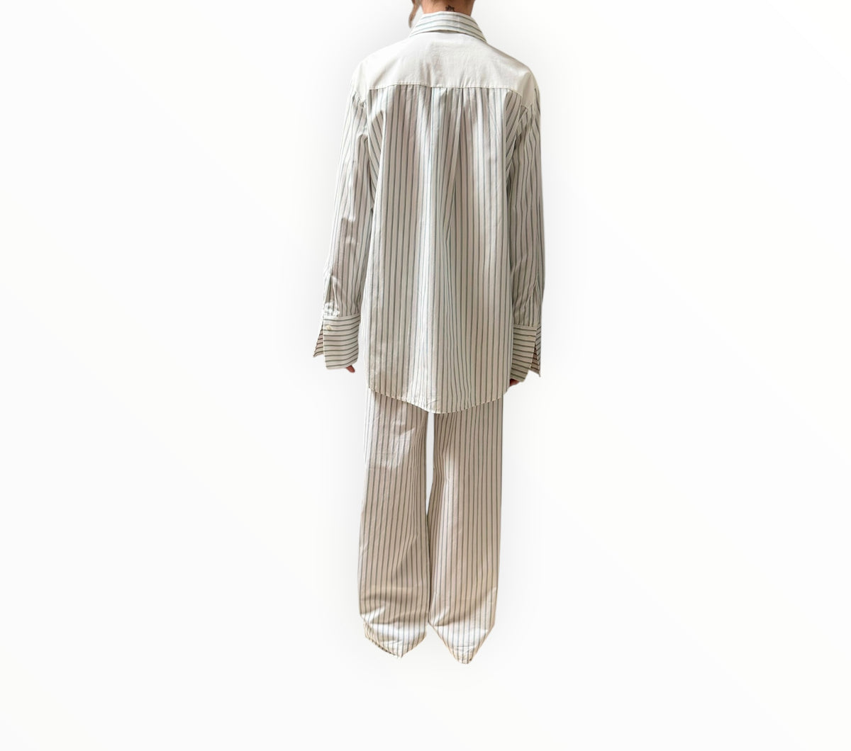 RT006358 - VVB By Victoria Beckham Striped Set - Green/White - Size AU10
