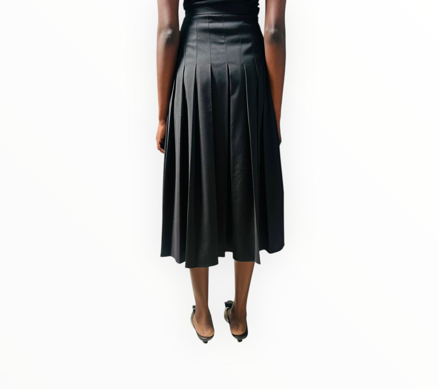 Fendi Pleated Skirt - Black - Size 36