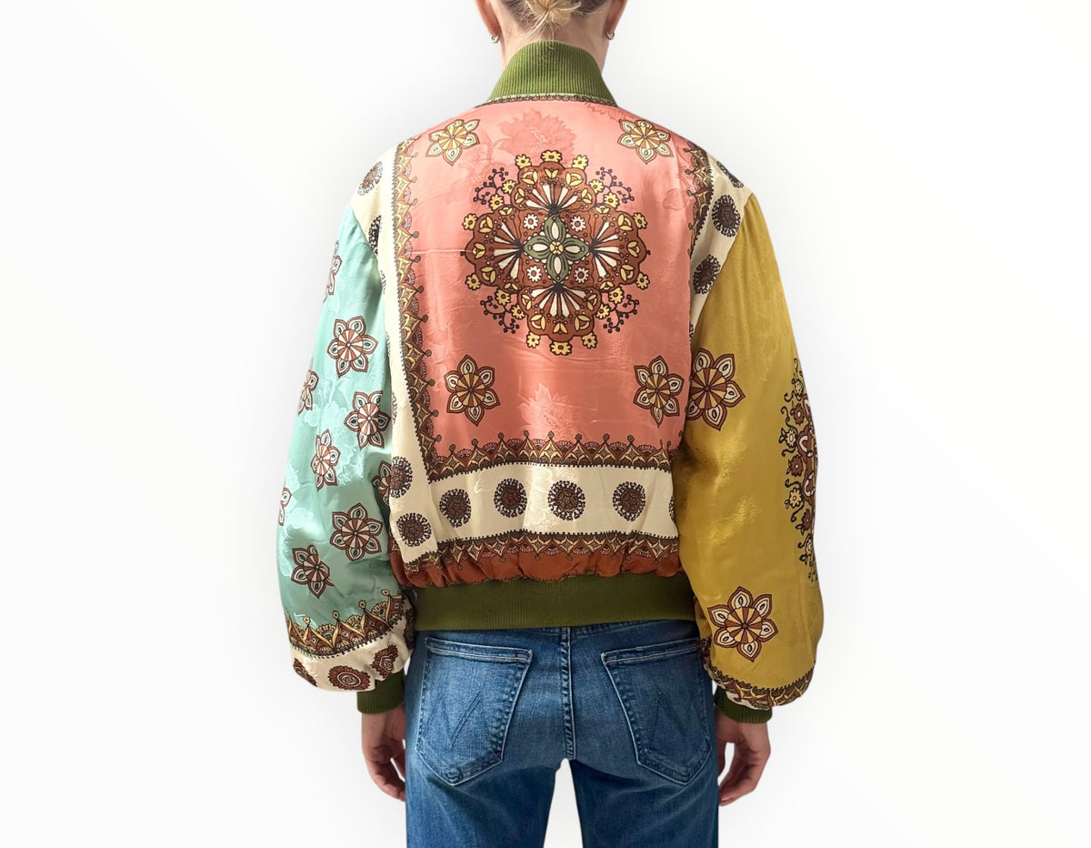 RT006536 - Alemais Contina Bomber Jacket - Multi - Size AU10