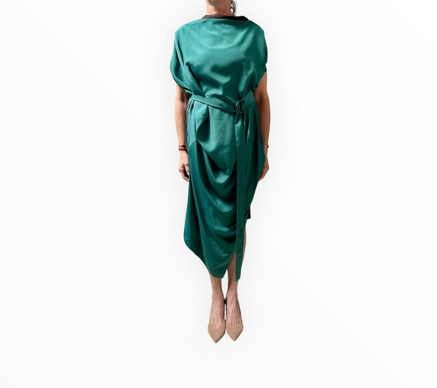 Vivienne Westwood Annex Dress - Green/Charcoal - Size 38