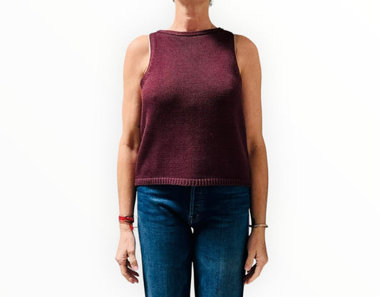 Jac + Jack Cutaway Knit - Chocolate - Size M