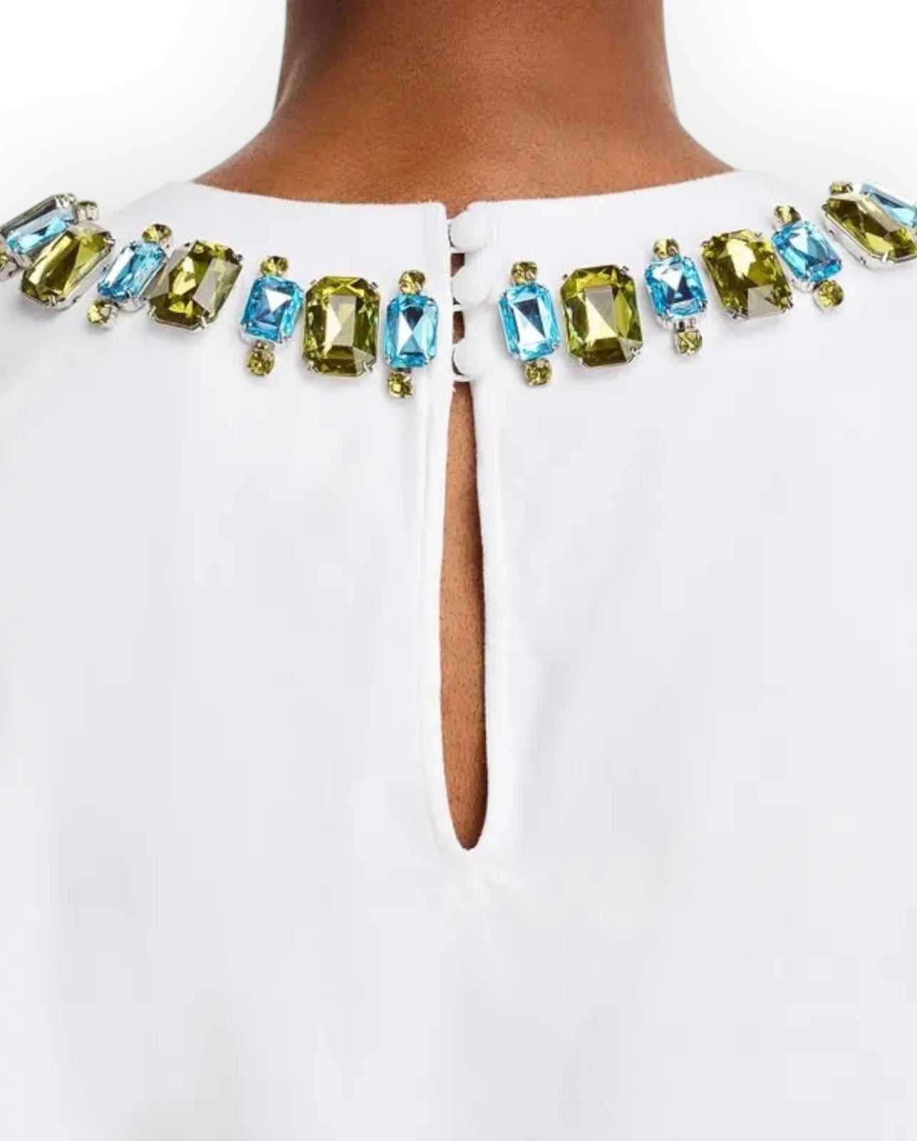RT006295 - Cinq A Sept Gem Blaine Tee - White - Size S