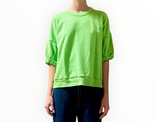 Xirena Short Sleeve Cotton Sweat - Lime - Size S