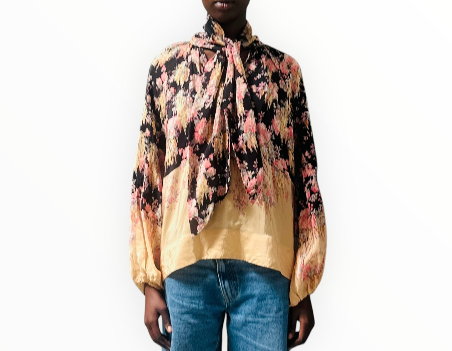 By Timo Tie Front Shirt - Multi - Size M