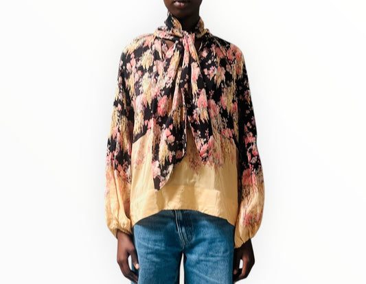 By Timo Tie Front Shirt - Multi - Size M