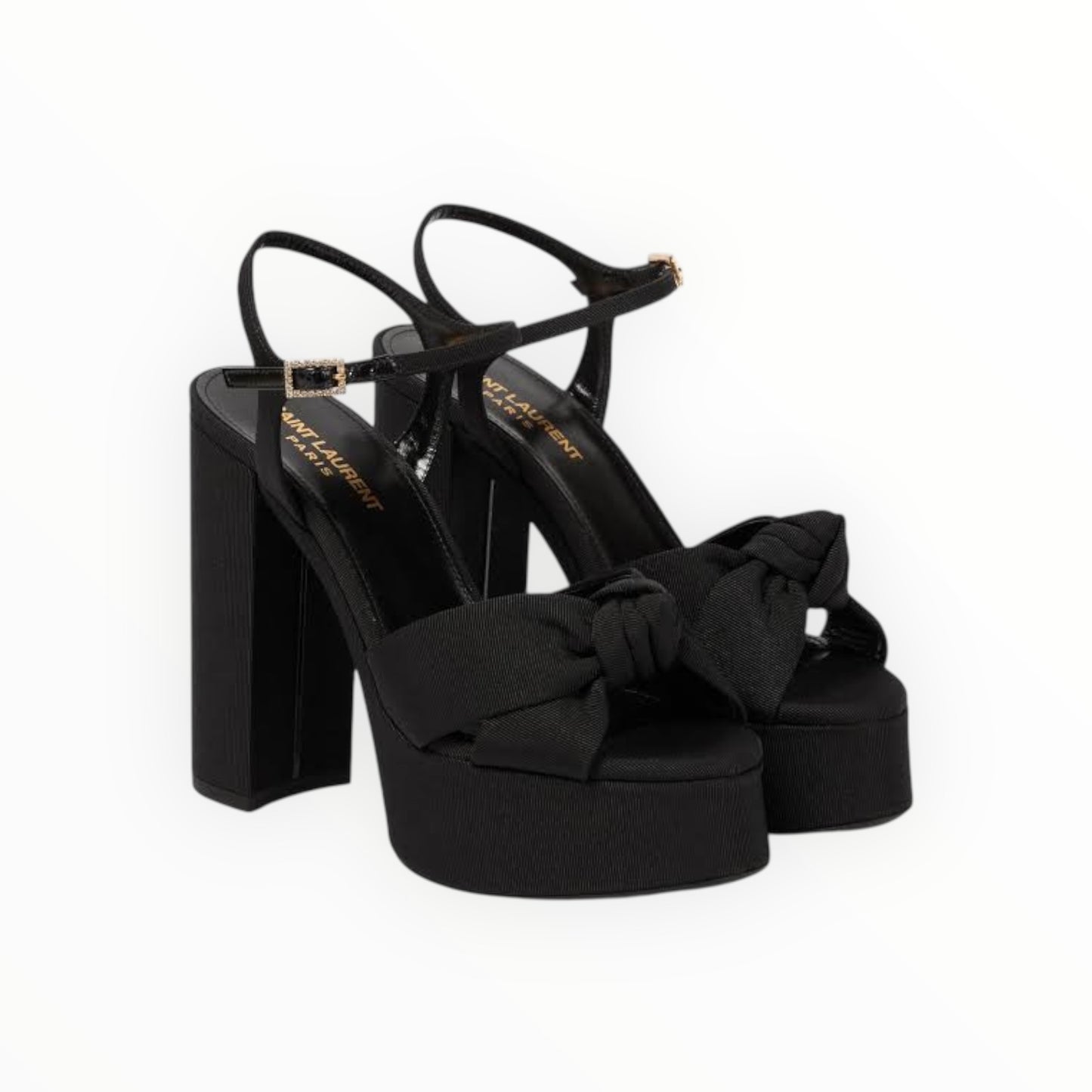 Saint Laurent Bianca Platform Sandals - Black - Size 37