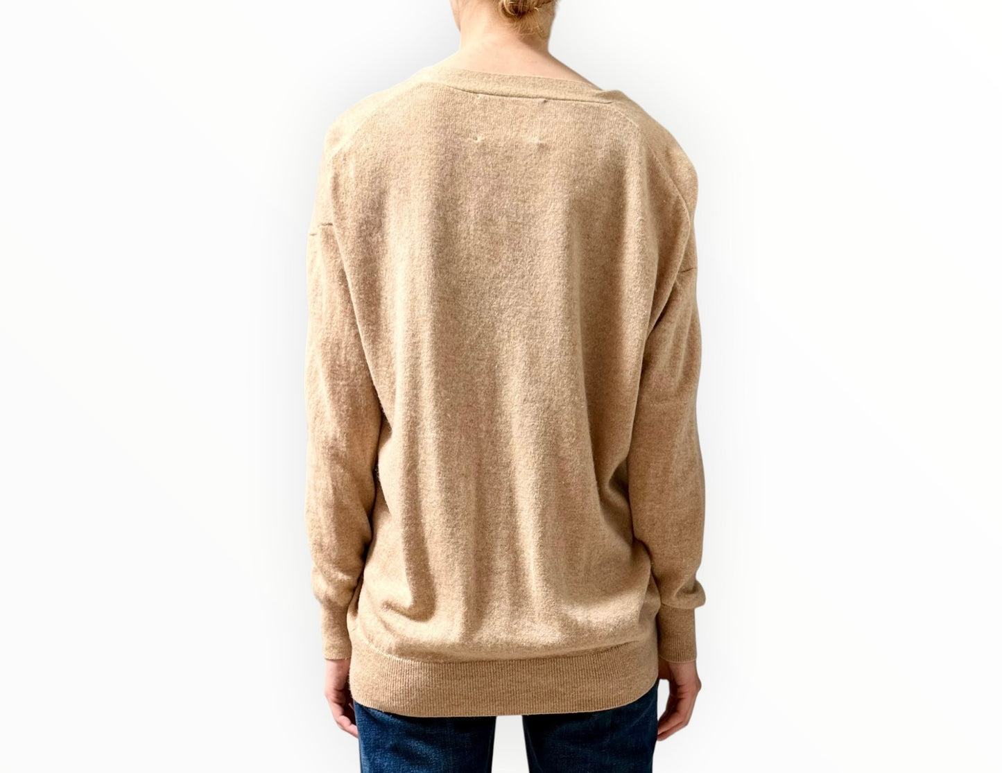 Maje Cashmere Cardigan - Camel - Size 2