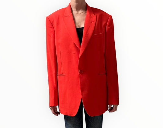 Aspesi Single Button Blazer - Red - Size S