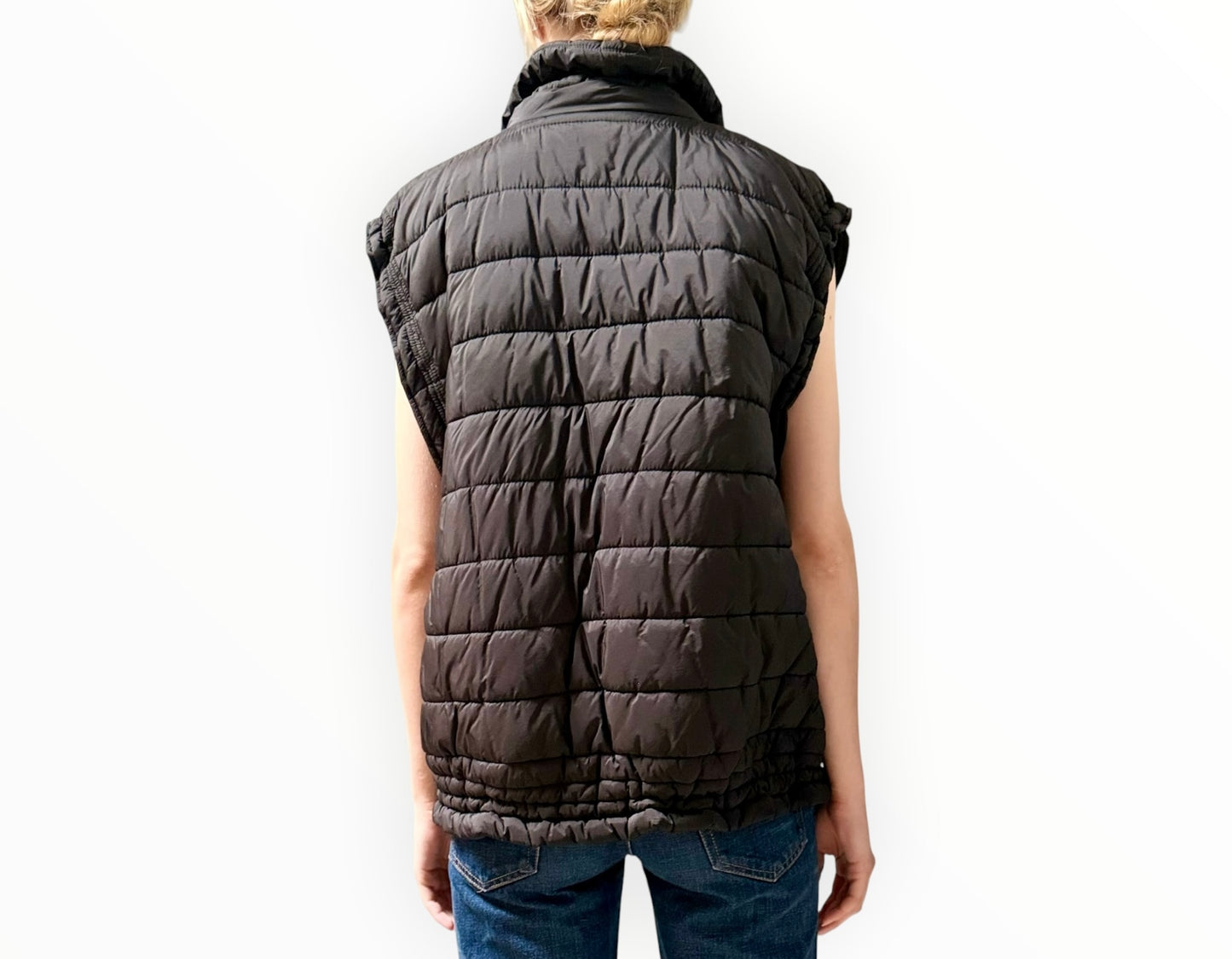 Toast Society Puffer Vest - Black- Size S/M