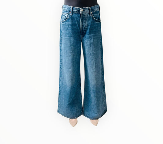 Citizens Of Humanity Wide Leg Jeans - Blue - Size 28