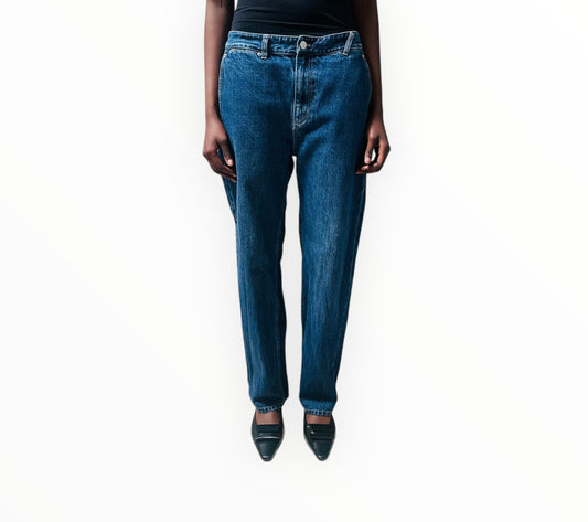 Tibi Double Back Pocket Jeans - Blue - Size 27
