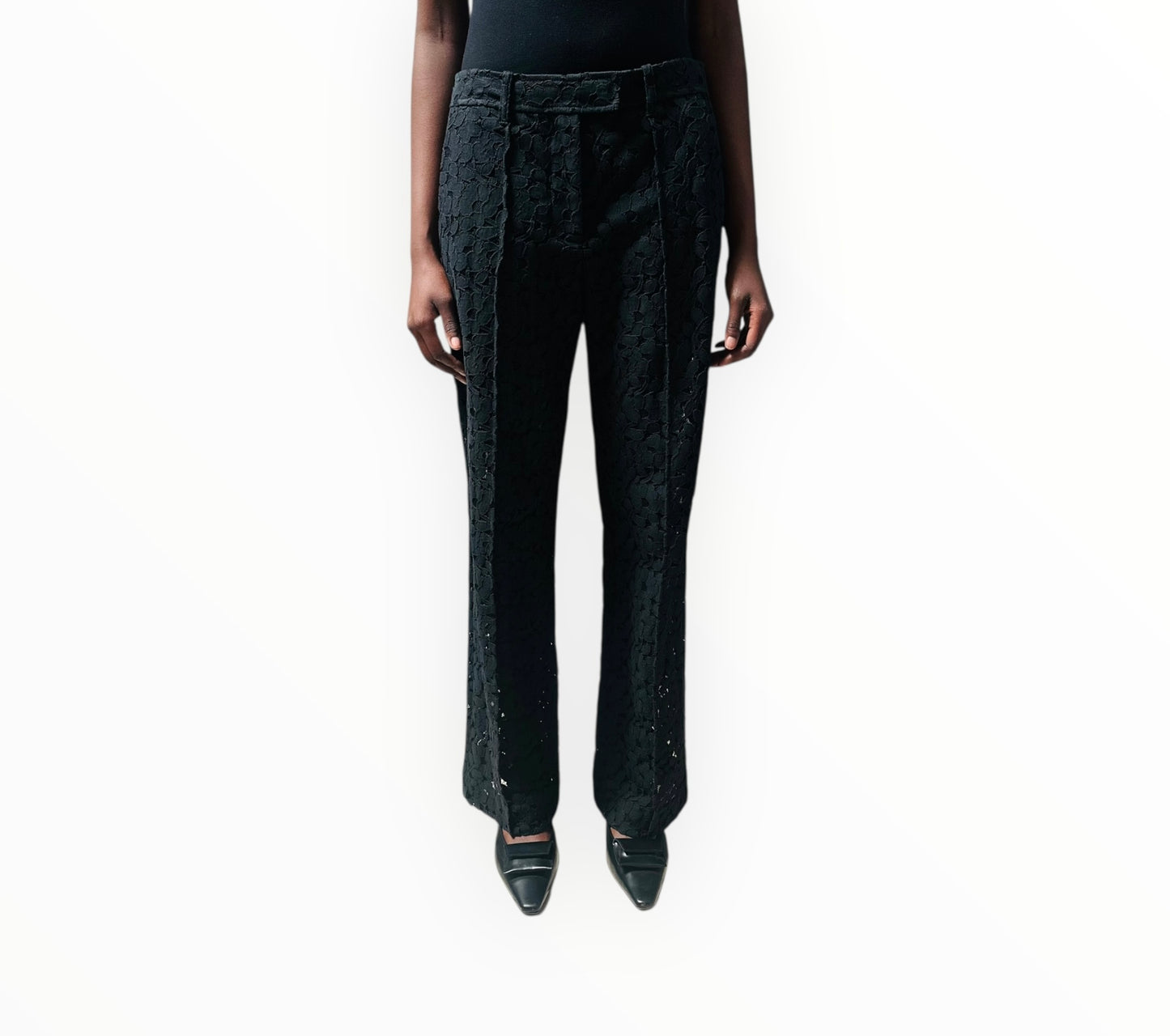 Zimmermann Broderie Anglaise Pants - Black -Size 1