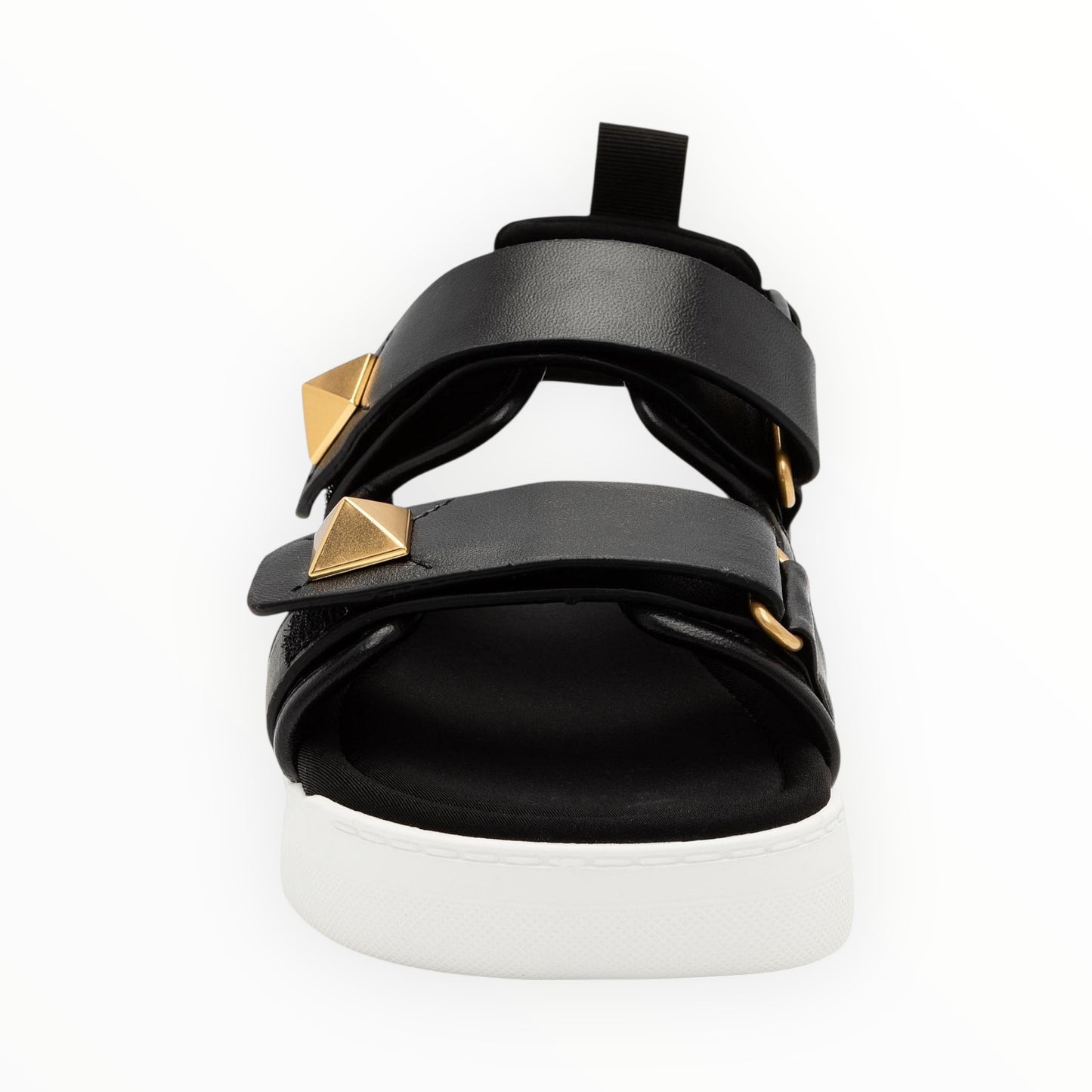 Valentino Neoprene/Leather Roman Sandals - Black - Size 41