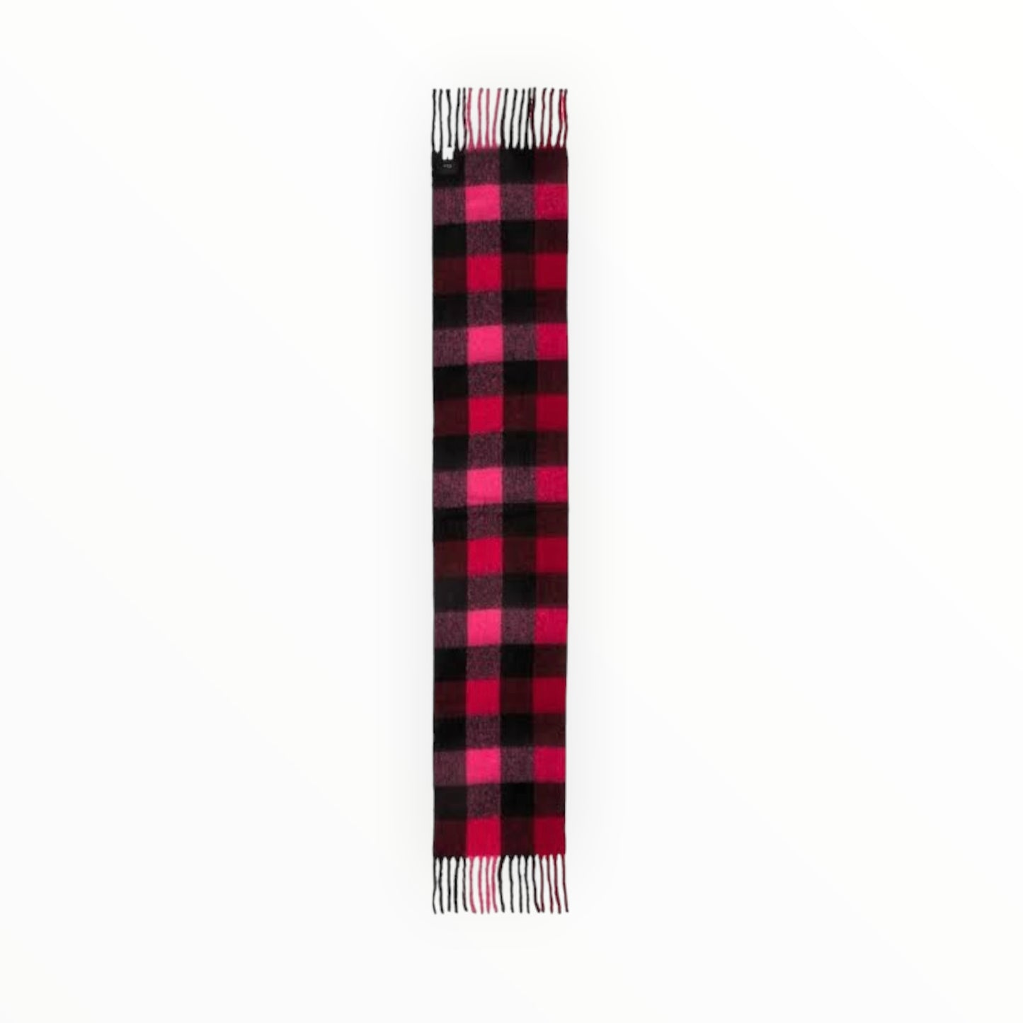 Rails Check Scarf - Black/Red/Pink - Size W40cm x L200cm