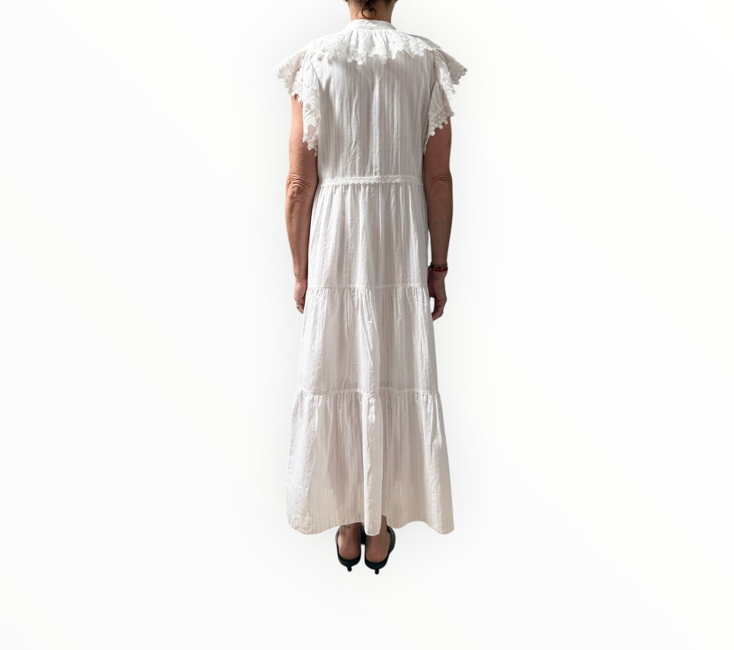 See by Chloe Cotton Voile Midi Dress - White - Size 38