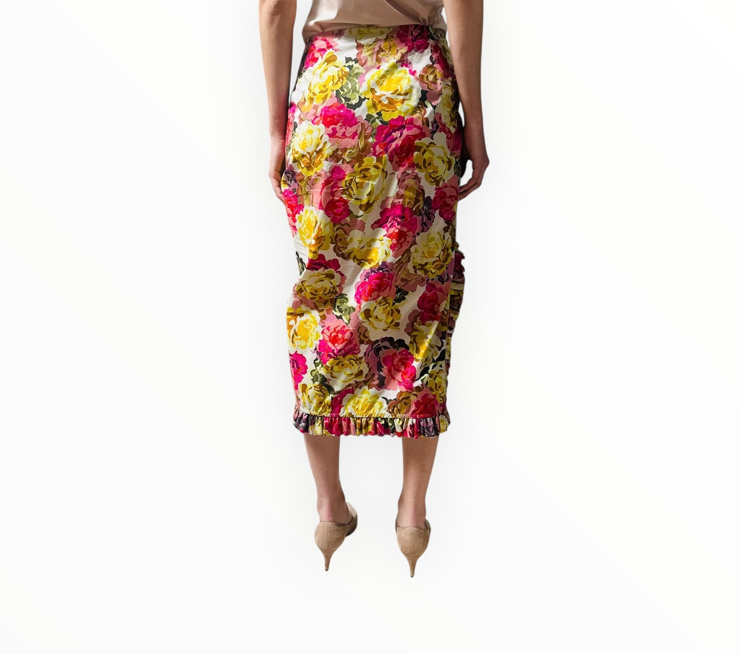 Dries Van Noten Sina High-Rise Midi Skirt - Multi - Size 38