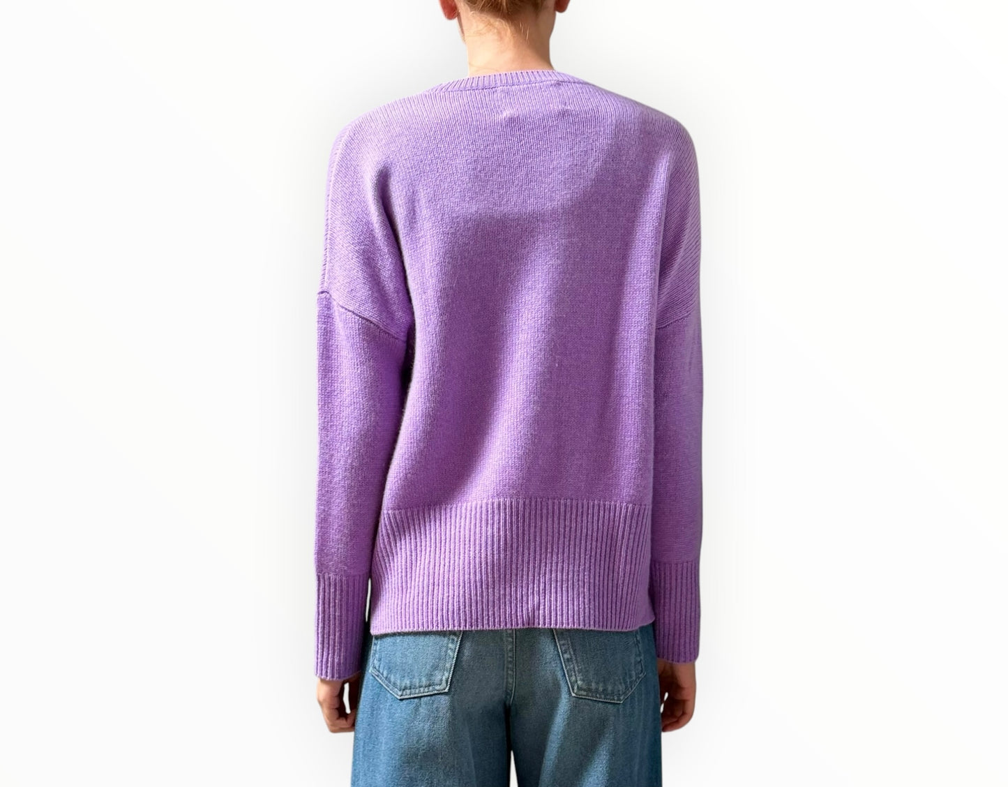 Lisa Yang Cashmere Crewneck - Lilac Marle - Size 0