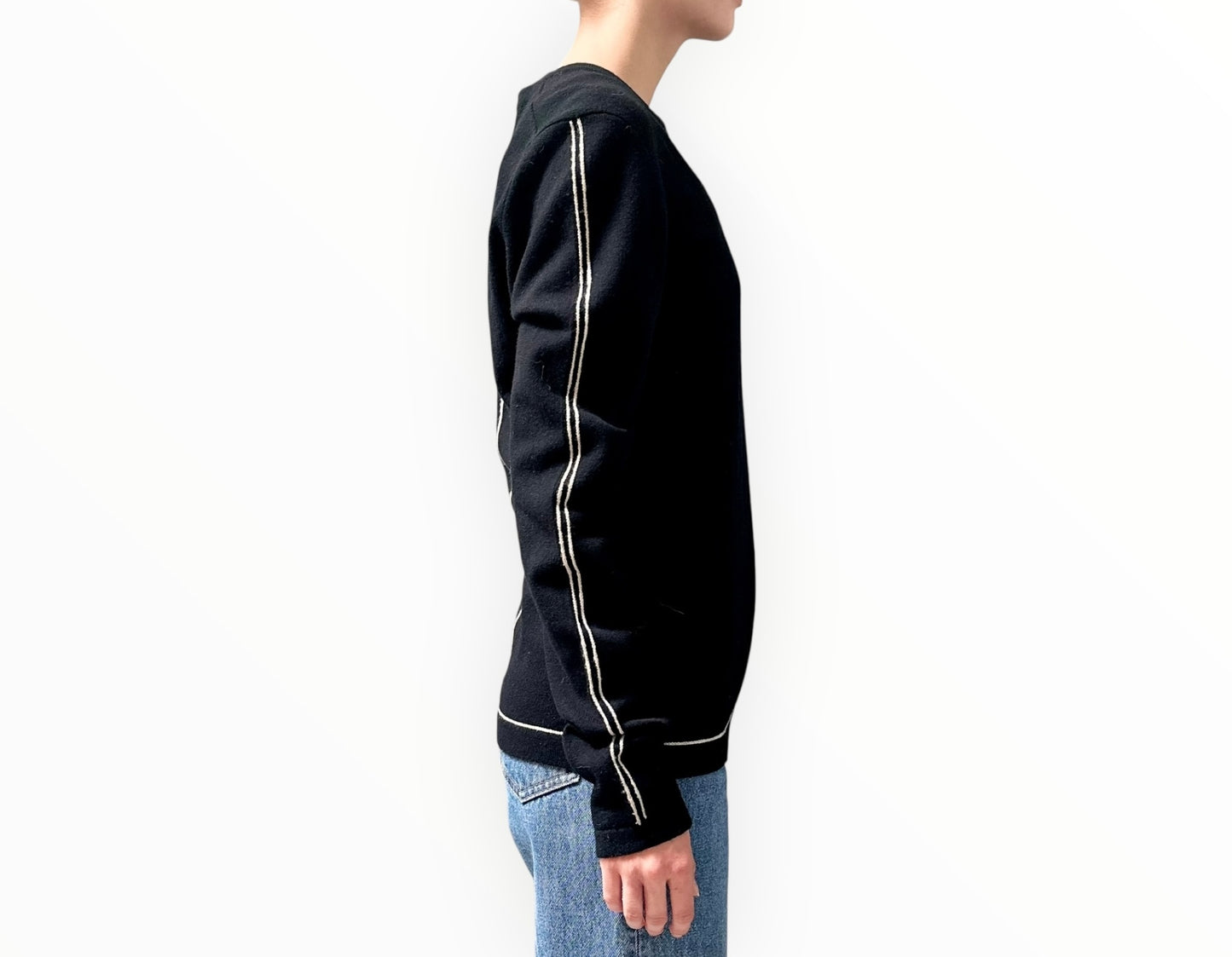 Bassike Classic Knit - Black/White - Size 1