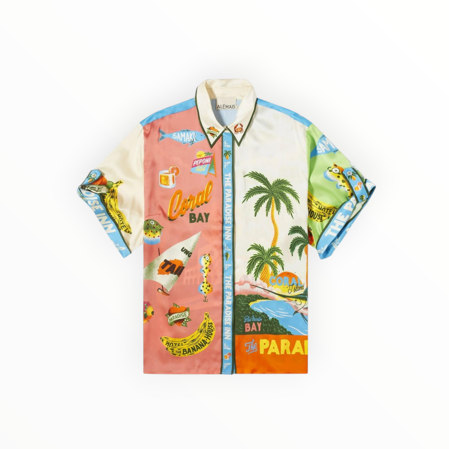 RT006283 - Alemais Paradiso Silk Shirt - Multi - Size AU8