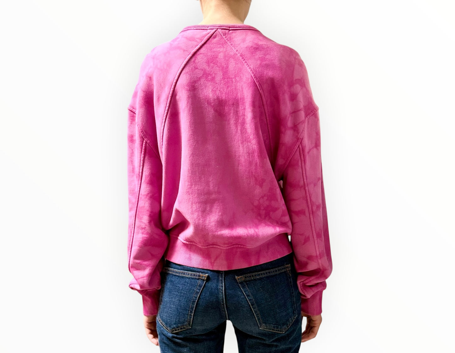 Isabel Marant Etoile Flocked Sweatshirt - Hot Pink - Size 38