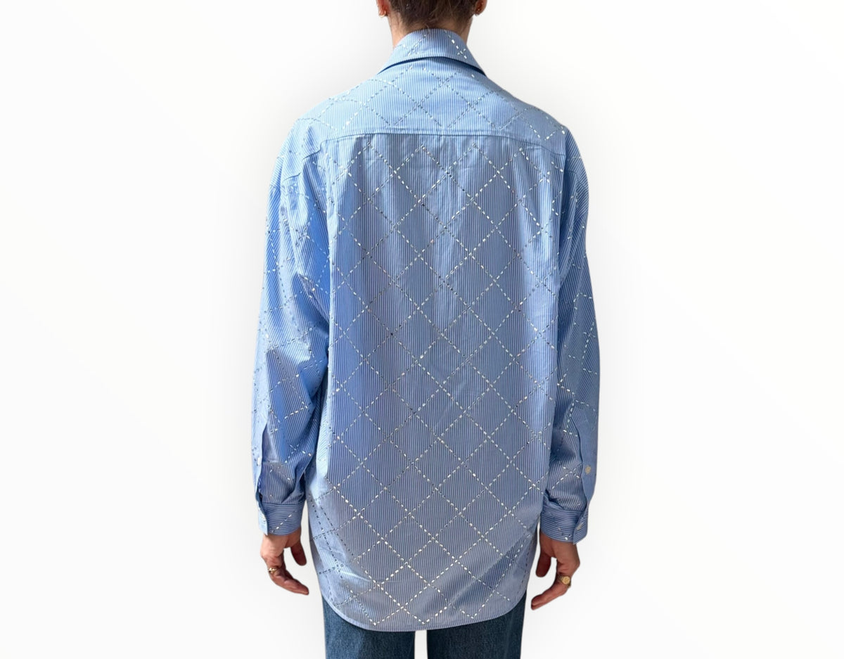 RT006438 - Sandro Rhombus Shirt - Blue Stripe - Size 1