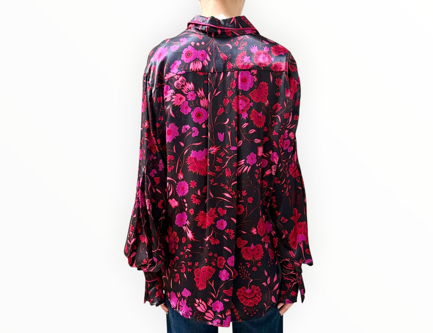 Sabina Musayev Floral Printed Shirt - Multi - Size XL