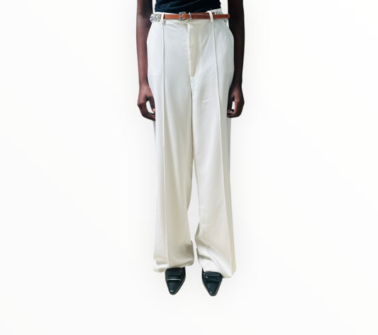 Cinq A Sept Rhinestone Pants - White - Size 10