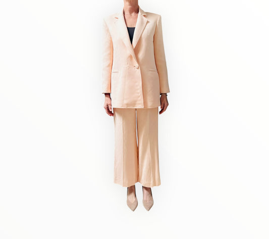 Scanlan Theodore Tailored Jacket + Pants - Peach - Size 10