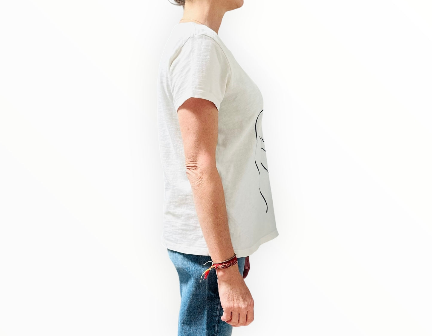 Mother 'Femme Fatale' Tee - White - Size M