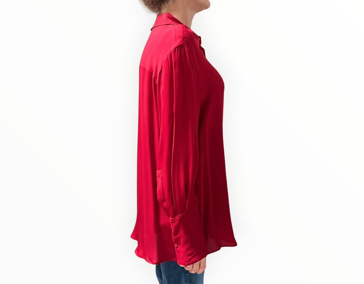 Anine Bing Classic Shirt - Red - Size S