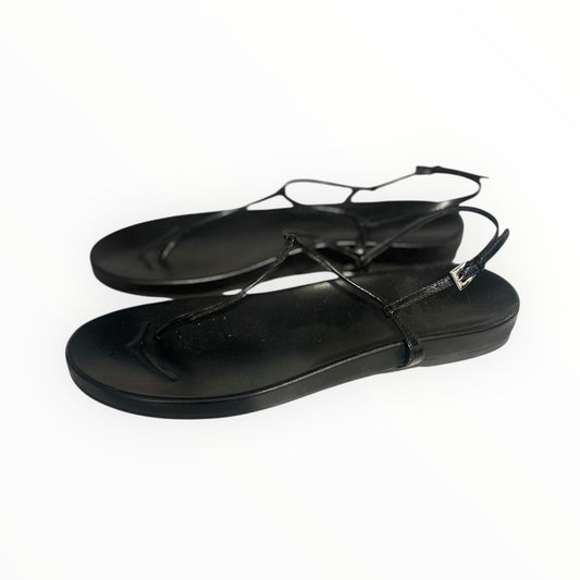 Prada Patent Thong Sandals - Black - Size 41