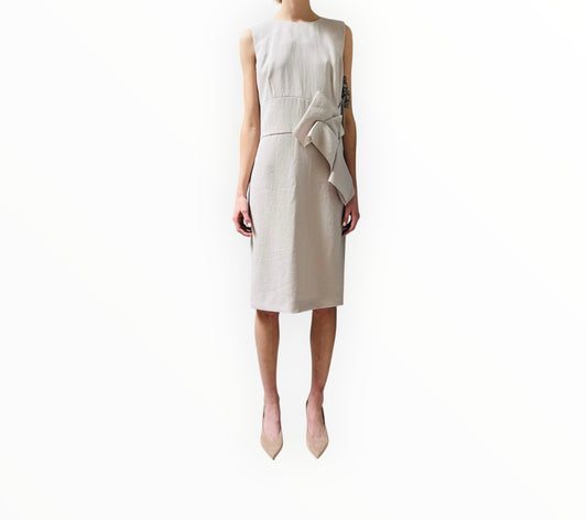 Bottega Veneta Shift Dress - Taupe - Size 42