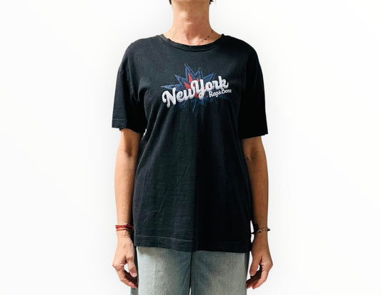 Rag & Bone New York Tee - Black - Size S