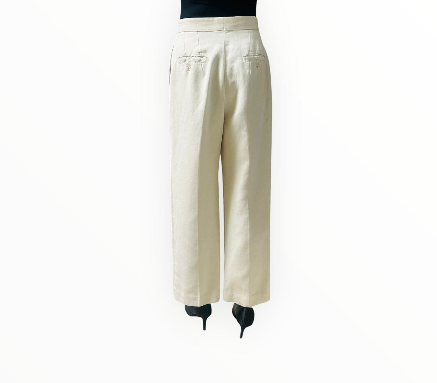 Raey Trouser Suit - Cream - Size 8