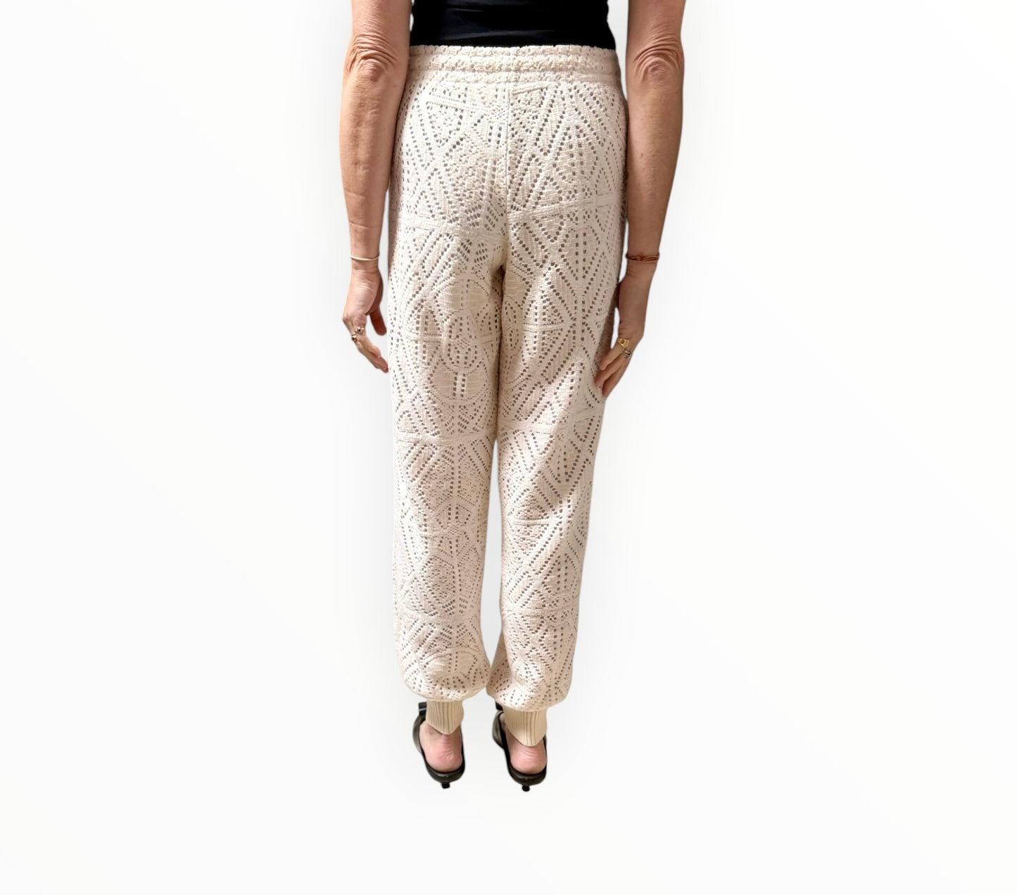 See By Chloe Crochet Pants - Milk - Size S