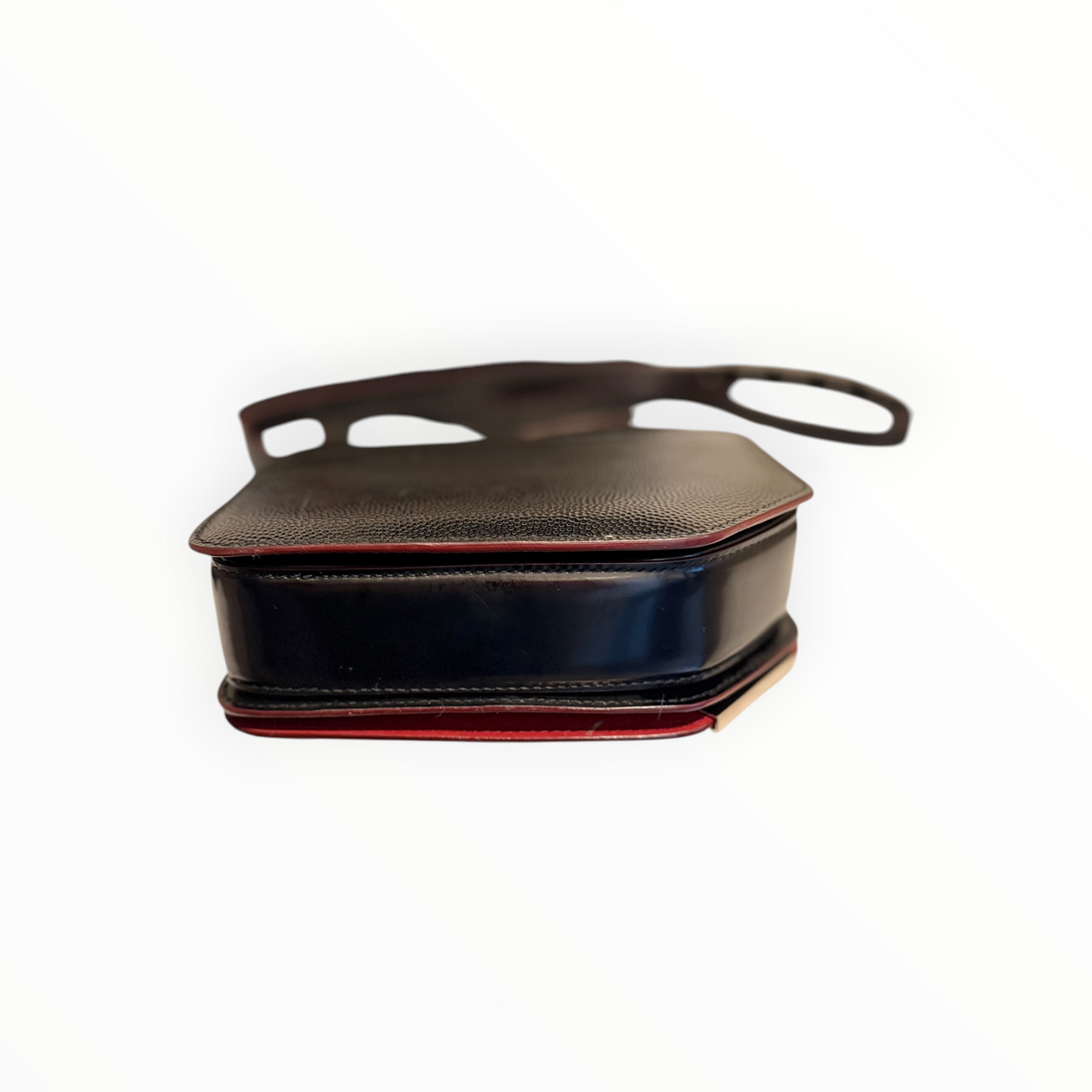 Bally Corner Shoulder Bag - Black - Size H16cm x W19cm x D5cm