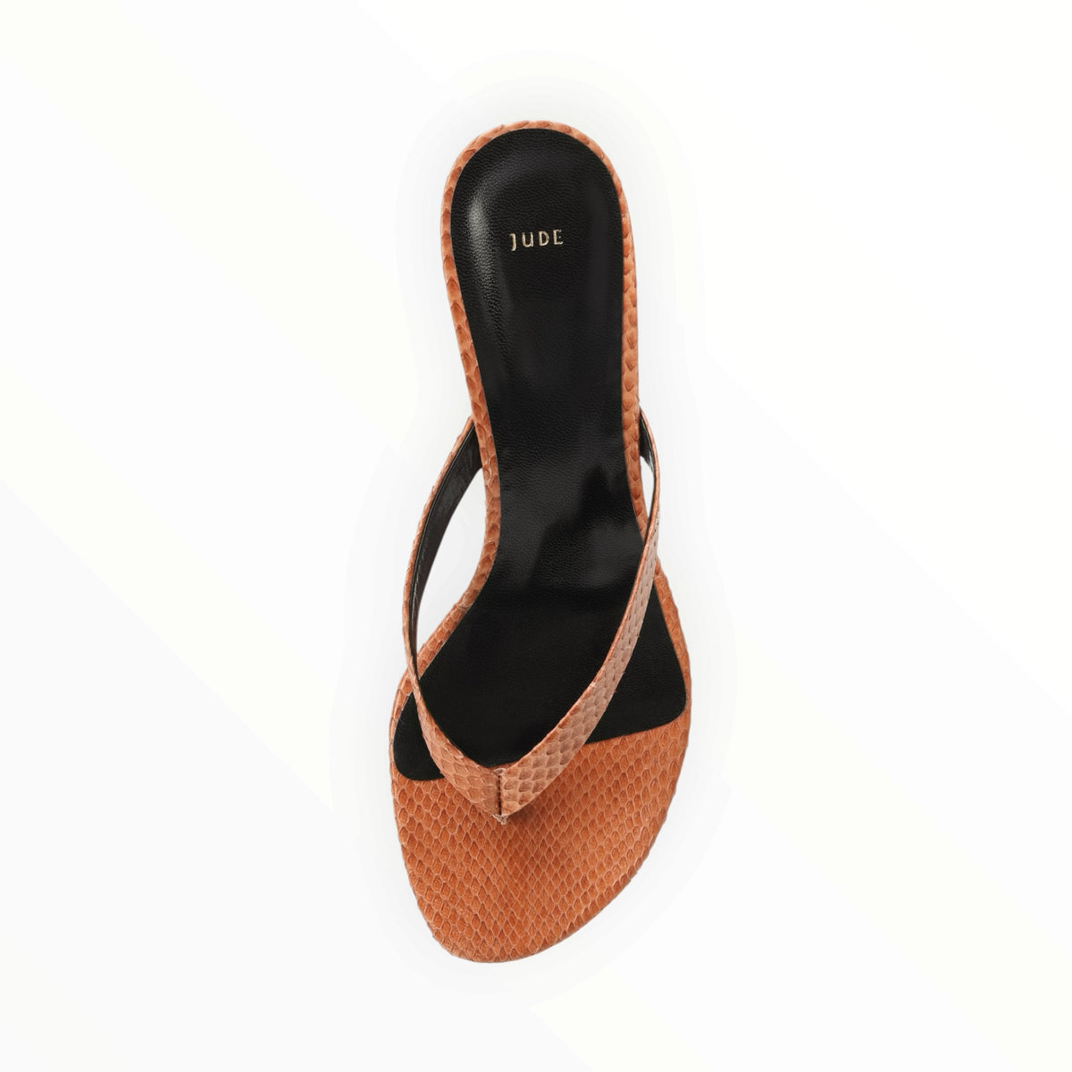Jude Python Sandals - Brown - Size 40