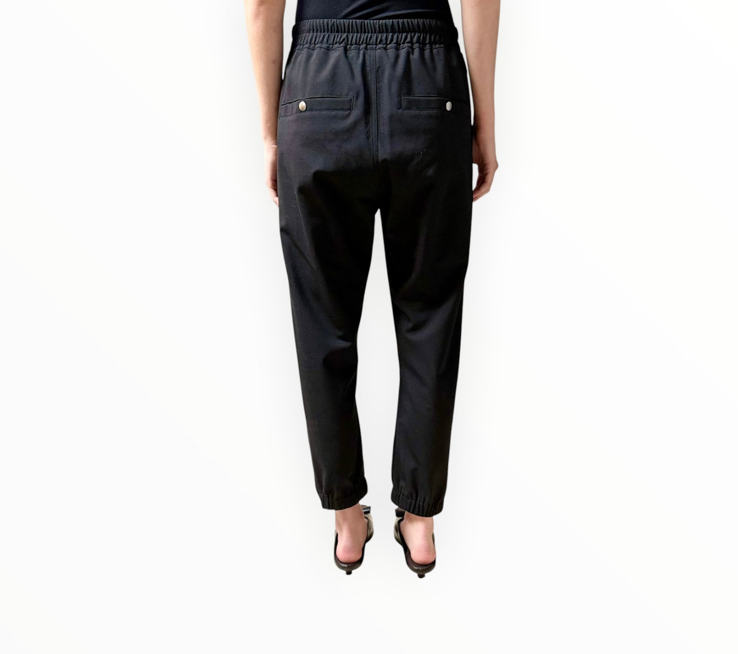 Rick Owens Wool Blend Trackpants - Black - Size AU10