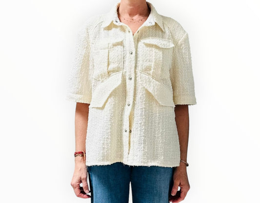 Iro Sarina Shirt - Ecru - Size 42