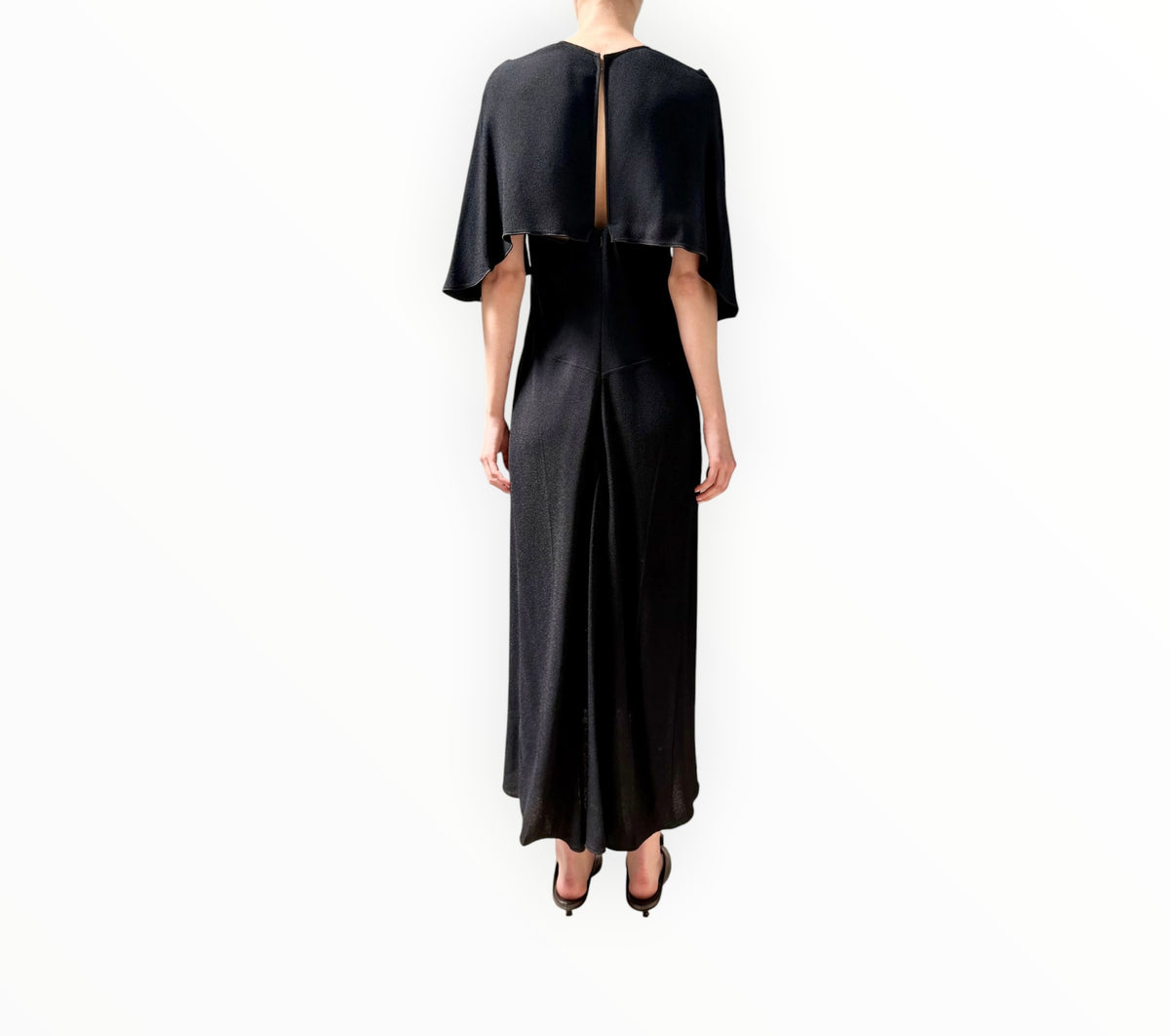 RT006380 - Victoria Beckham Cutout Sleeve Dress - Black - Size AU12