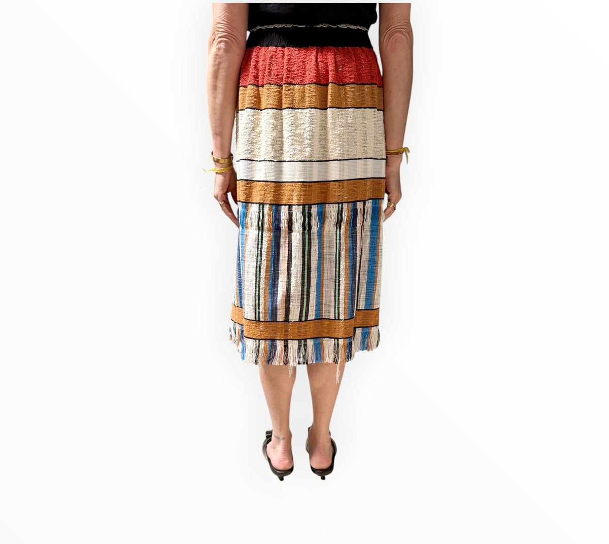 RT006411 - Forte Forte Textured Skirt - Multi - Size 1