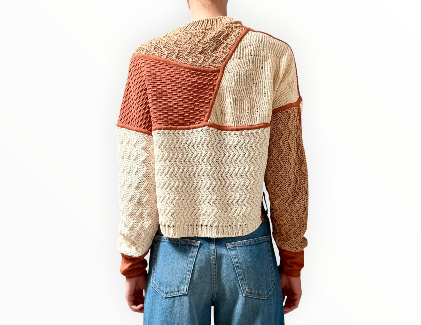 Nanushka June Patchwork Sweater - Multi - Size S