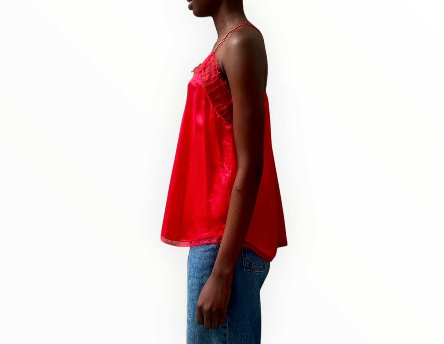 Iro Lace Cami - Red - Size 40