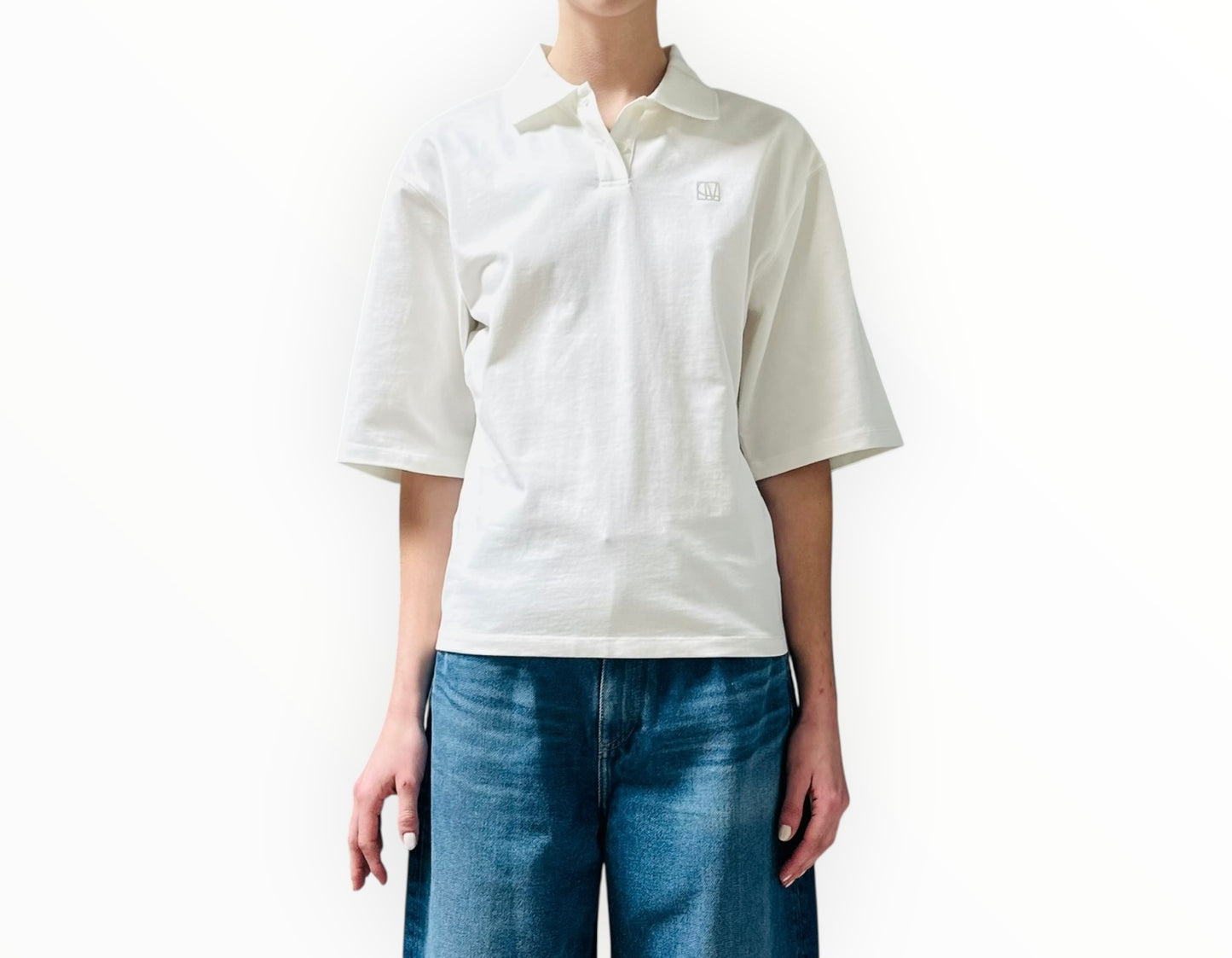 Camilla and Marc Nerine Polo Shirt - White - Size AU8