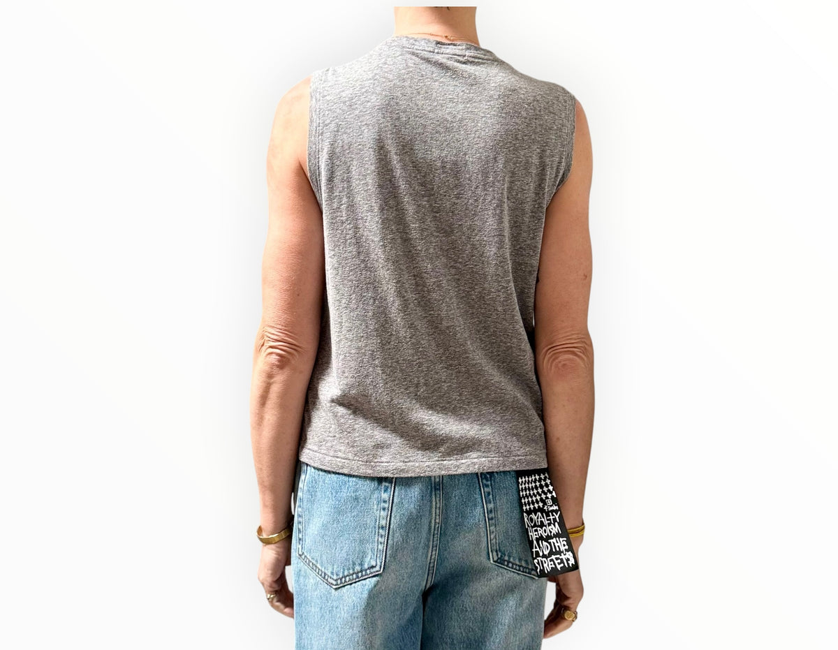 Mother Chill Out Tank - Grey Marle- Size M